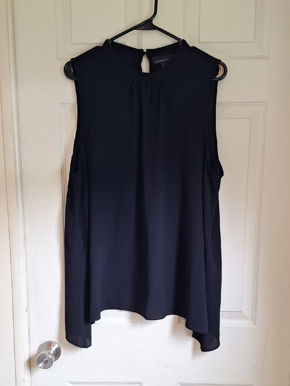 Attention Women's Black Sleeveless High-Neck Camisole Size XXL